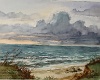 Ostseeküste Blick auf Ostsee bei schlechtem Wetter Hans Möller Aquarell  Motiv: Wintershagen.  Technik: Aquarell.  Urheberrecht: Kay Möller / Annelies Möller.  Kategorie: Ostseeküste.  Thema: Brandung - Regen. : Hans Möller, Aquarell, Schleswig-Holstein Küste, Ostseeküste, Blick auf Ostsee bei schlechtem Wetter, Wintershagen, Brandung, Regen, Kay Möller / Annelies Möller, Weitere Infos unter : http://www.maler-hans-moeller.de, mailto:info@maler-hans-moeller.de